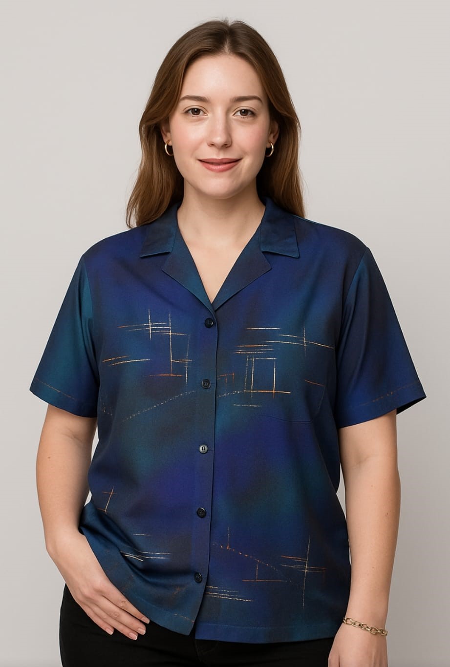 Blue Shirt Front